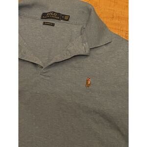 Polo Ralph Lauren Polo Shirt Mens Medium Blue Short Sleeve Logo